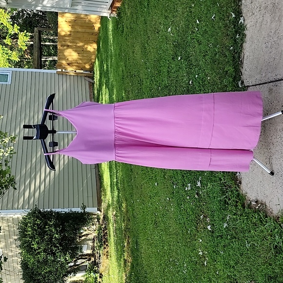 Athleta Dress XL Pink Convertible Straps Removable Bra Cups Pockets Lightweight - Picture 2 of 5